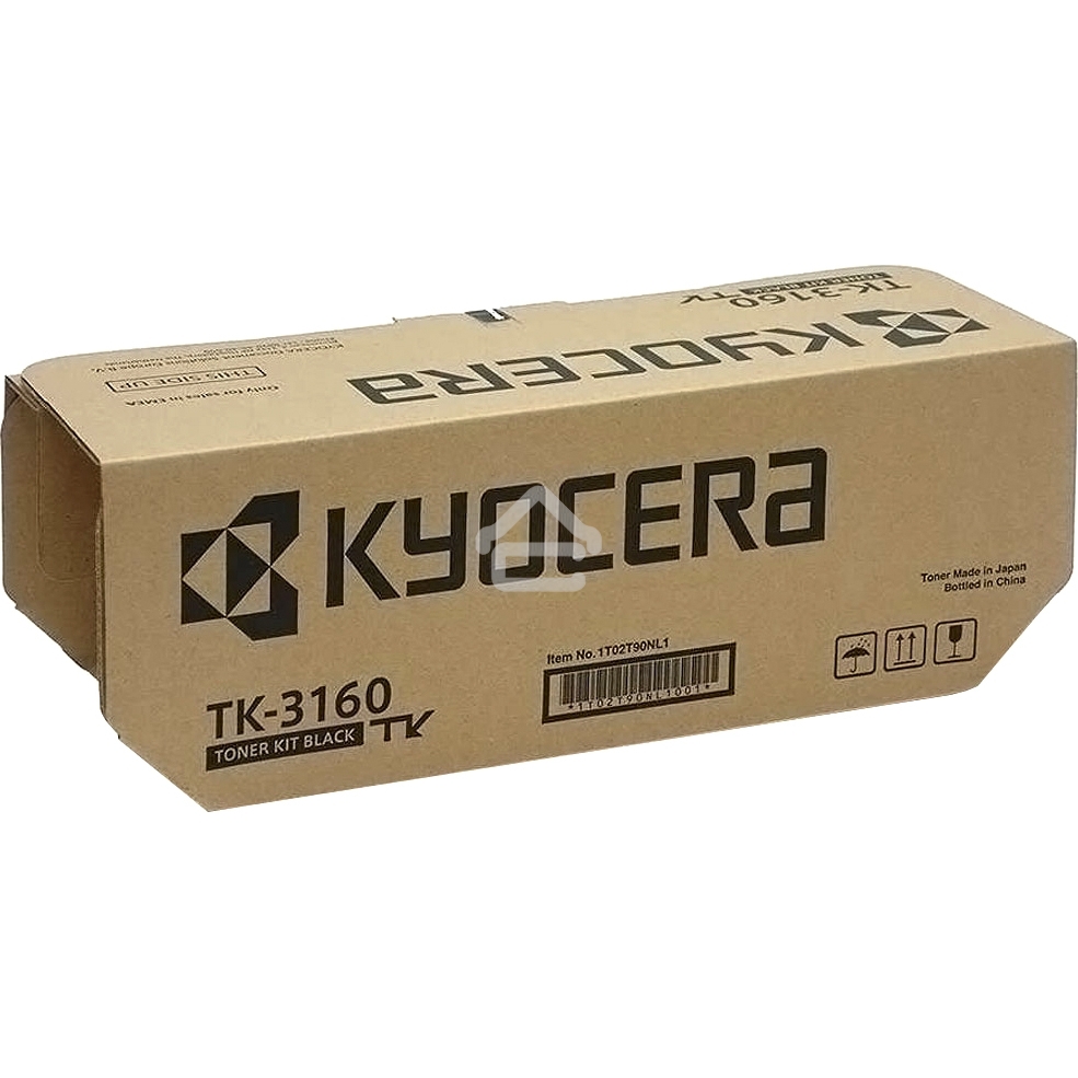 Картридж лазерный Kyocera TK-3160 (1T02T90NL0/1T02T90NL1) черный для P3045dn/P3050dn/P3055dn/P3060dn 12500 стр.