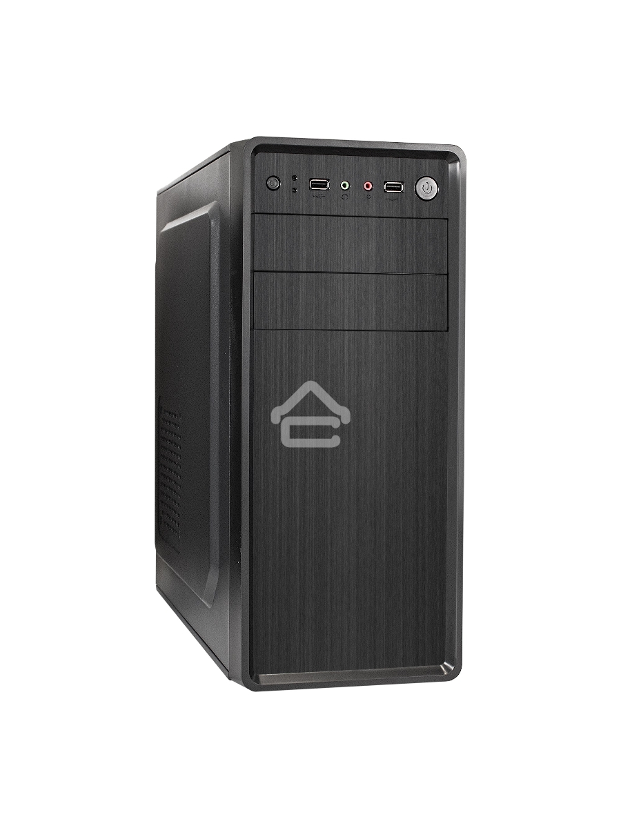 Компьютерный корпус Miditower ExeGate XP-401 Black, ATX, <без БП>, 2*USB, Audio