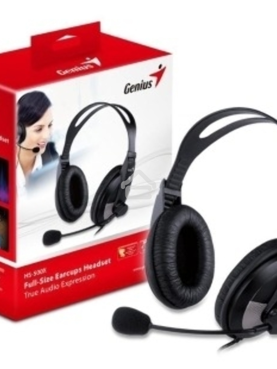 Наушники с микрофоном Genius HS-505X черный 1.5м