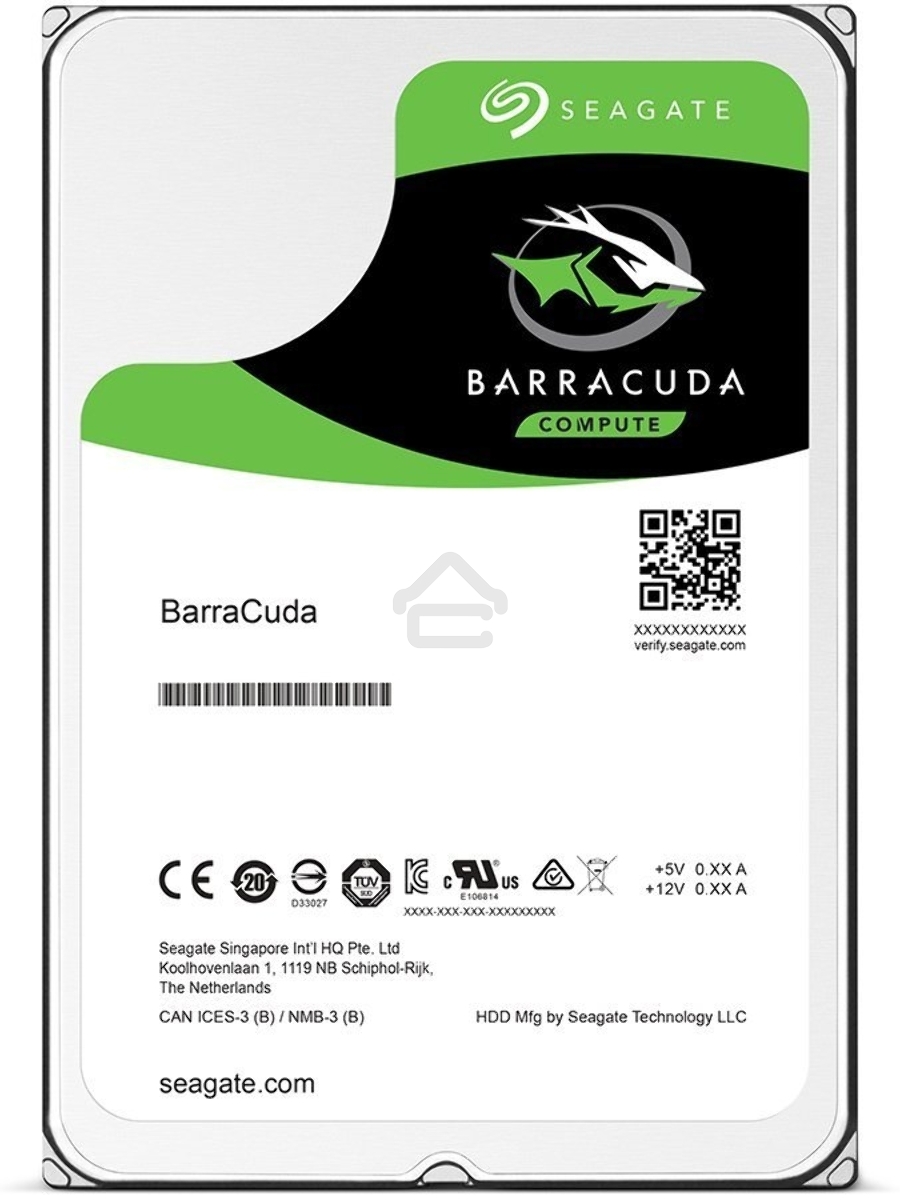 Жесткий диск Seagate HDD Mobile Barracuda25 Guardian (2.5'/ 1TB/ SATA 6Gb/s/ rmp 7200)
