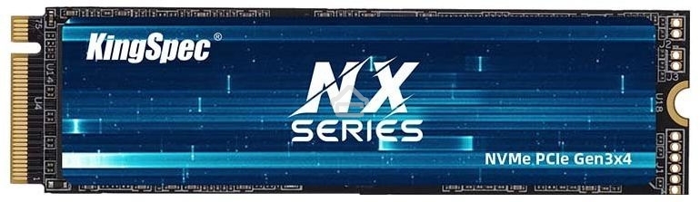 Накопитель SSD KingSpec NX-512, 512Gb, PCIe 3.0 x4, M.2 2280, NVMe, R/W 3400/3100