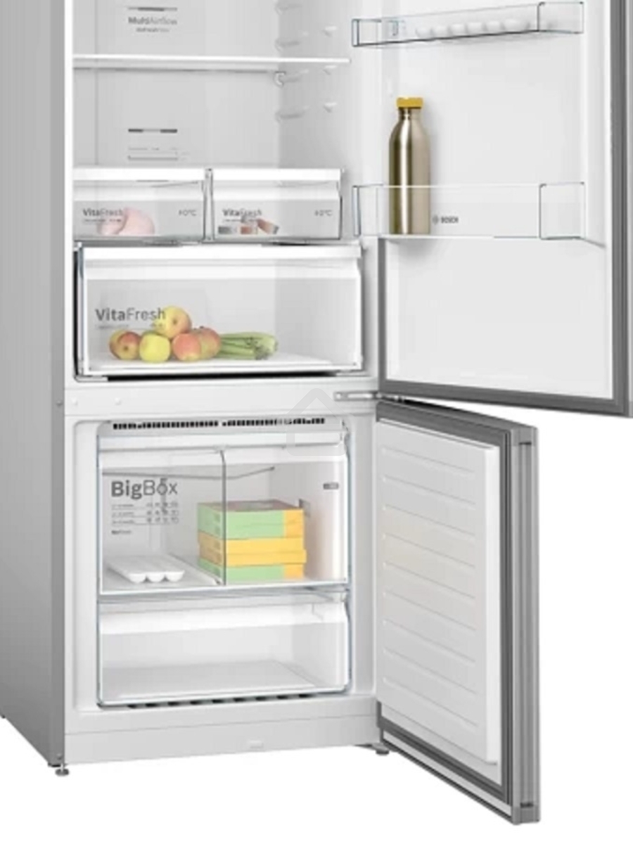 Холодильник Bosch KGN55VL21U нержавеющая сталь двухкамерный 400/105л морозилка снизу