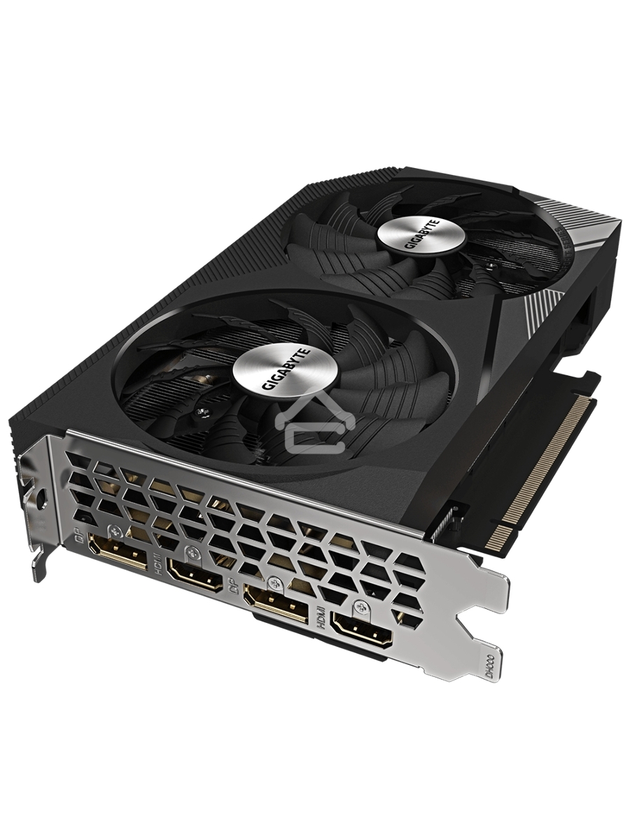 Видеокарта Gigabyte GV-N3060WF2OC-12GD (V2.0) PCIE16 12288Mb 192 GDDR6 1792/15000 HDMIx2 DPx2 HDCP Ret