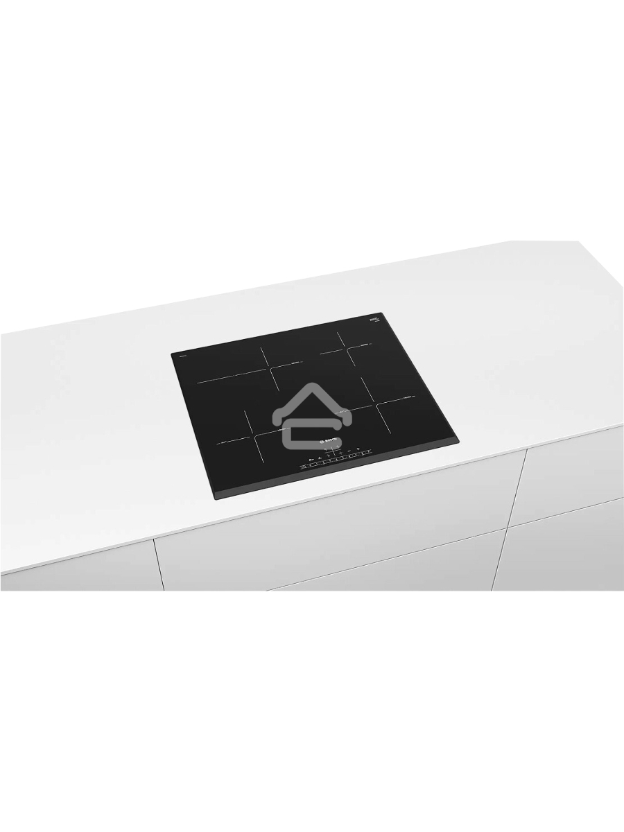 Индукционная варочная панель Bosch PIF651HC1E, 60 см, индукция, скошенные края, сенсорное управление, черный