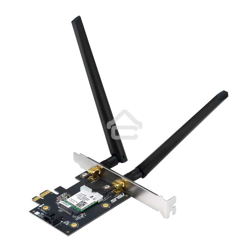 Сетевой адаптер ASUS PCE-AX1800 WIFI 802.11ax, 2402 + 574Mbpsб PCI-E Adapter, 2 антенны; 90IG07A0-MO0B00