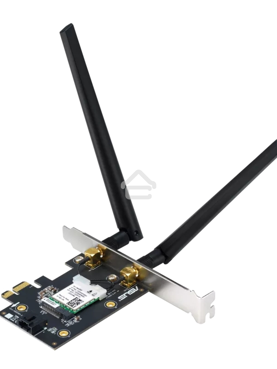 Сетевой адаптер ASUS PCE-AX1800 WIFI 802.11ax, 2402 + 574Mbpsб PCI-E Adapter, 2 антенны; 90IG07A0-MO0B00
