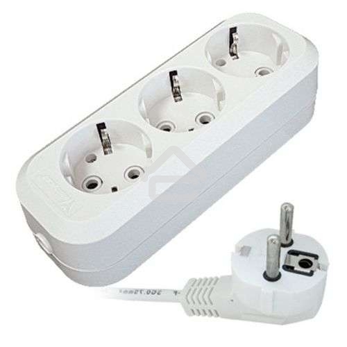 Удлинитель Universal Е-303 3 м ПВС 3x1 3гн. с/з