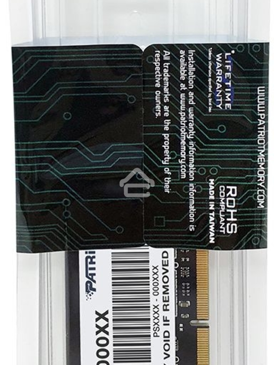 Оперативная память Patriot Signature, DDR4, 16GB (1x16 GB), 3200 MHz, CL22, SO-DIMM