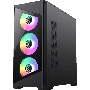 Компьютерный корпус mATX, без блока питания Gamemax Destroyer TGB mATX case, black, w/o psu, w/1xUSB3.0+2xUSB2.0, Combo Audio, w/3x12cm ARGB front fan (1xFN-12A-M6I, 2xFN-12A-S6I), w/1x12cm ARGB rear fan (FN