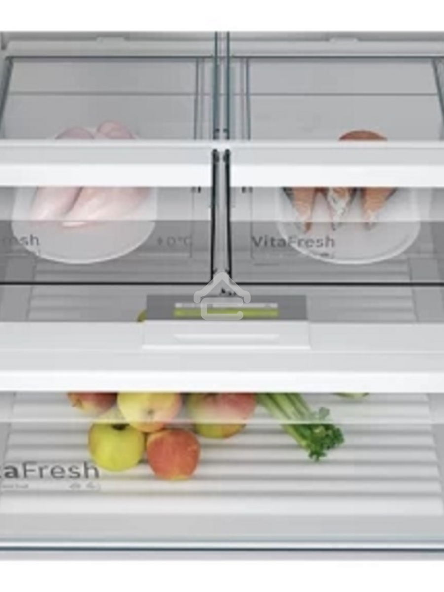 Холодильник Bosch KGN55VL21U нержавеющая сталь двухкамерный 400/105л морозилка снизу