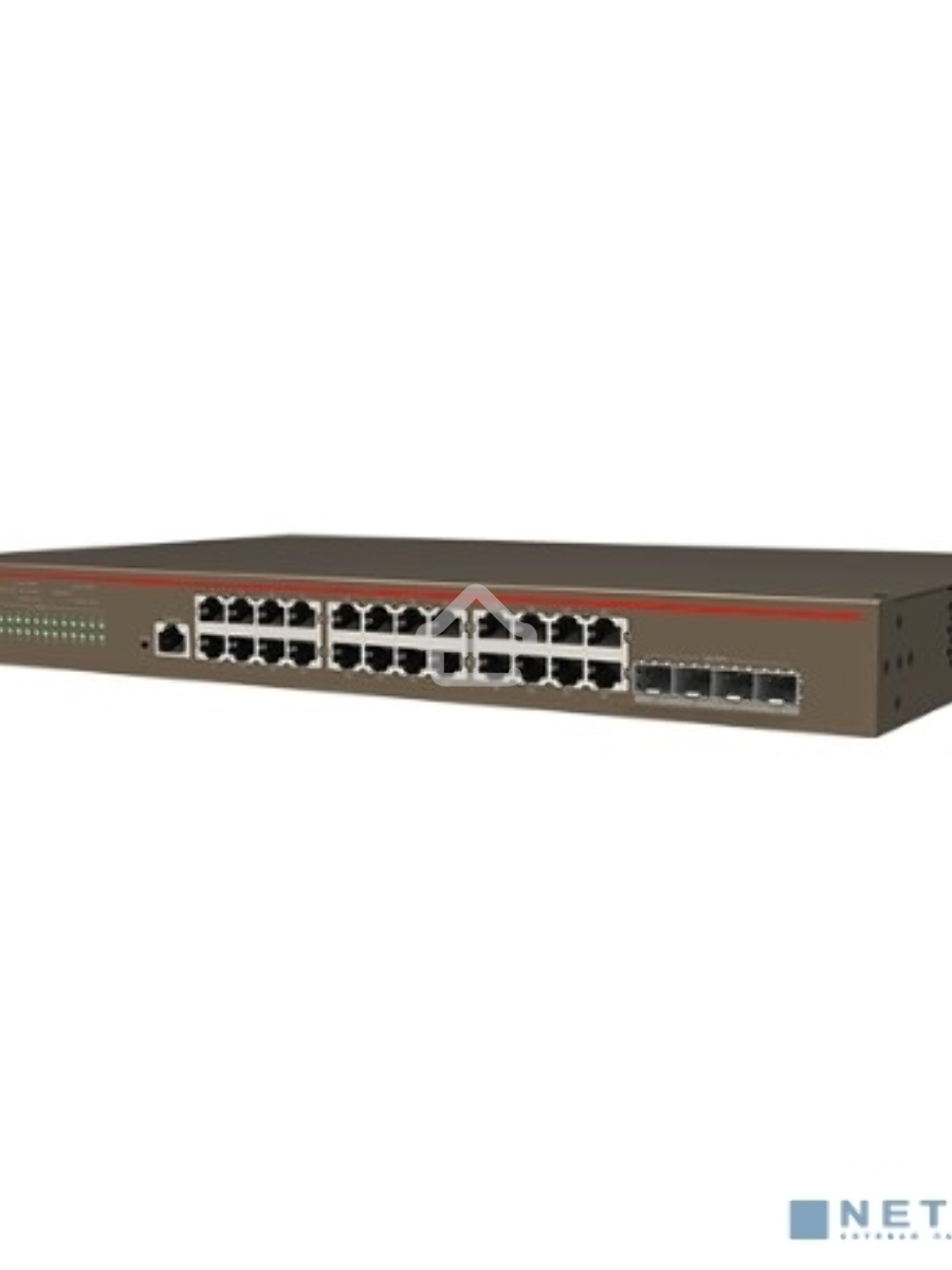 Коммутатор управляемый в стойку, 24*1Gbit RJ45, 4*SFP 10Gbit,  console port IP-COM G5328X