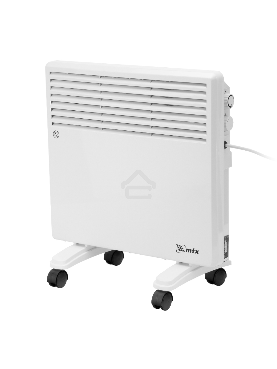 Конвектор электрический MTX CH-1000, белый, 1000 Вт, 10 м2, термостат