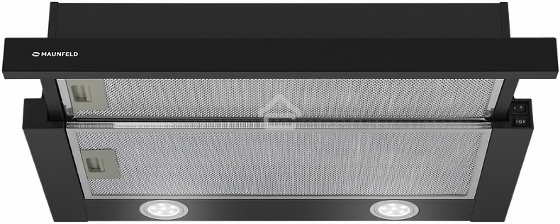 Вытяжка встраиваемая Maunfeld VS Fast 60 черный, 60 см, 850 куб. м/ч, 47 дБ