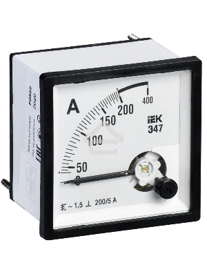 Амперметр Э47 72х72мм 200/5А кл. точн. 1.5 ИЭК IPA10-6-0200-E