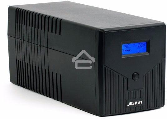 Источник бесперебойного питания SKAT-UPS 1000/600 ИБП 220В 600Вт 2 АКБ 7Ач внутр. меандр. стабилизация напряжения
