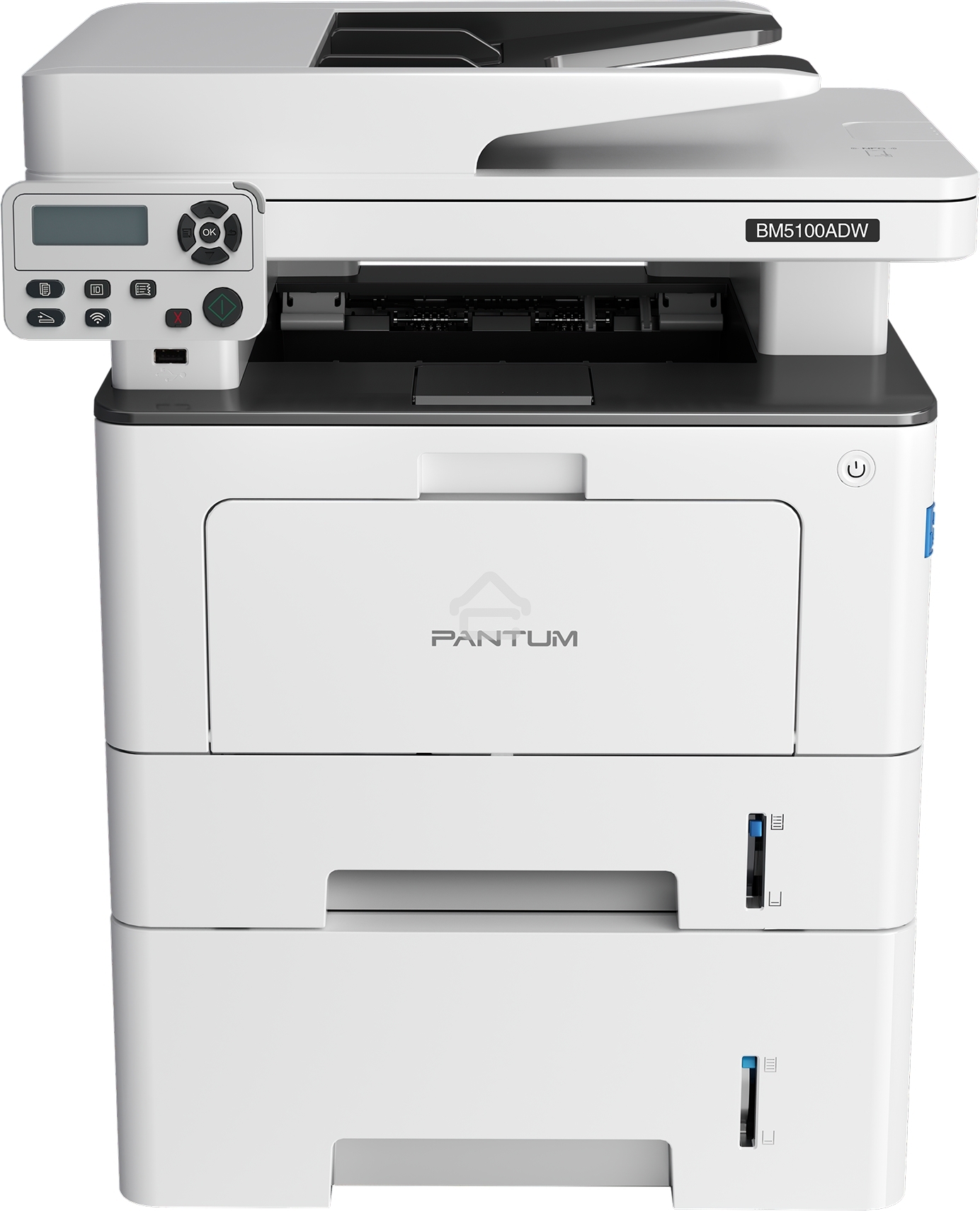 МФУ лазерный Pantum BM5100ADW, A4, ч/б, печ. до 40 стр/мин., скан. до 24 стр/мин., 1200x1200dpi, USB, RJ-45, Wi-Fi