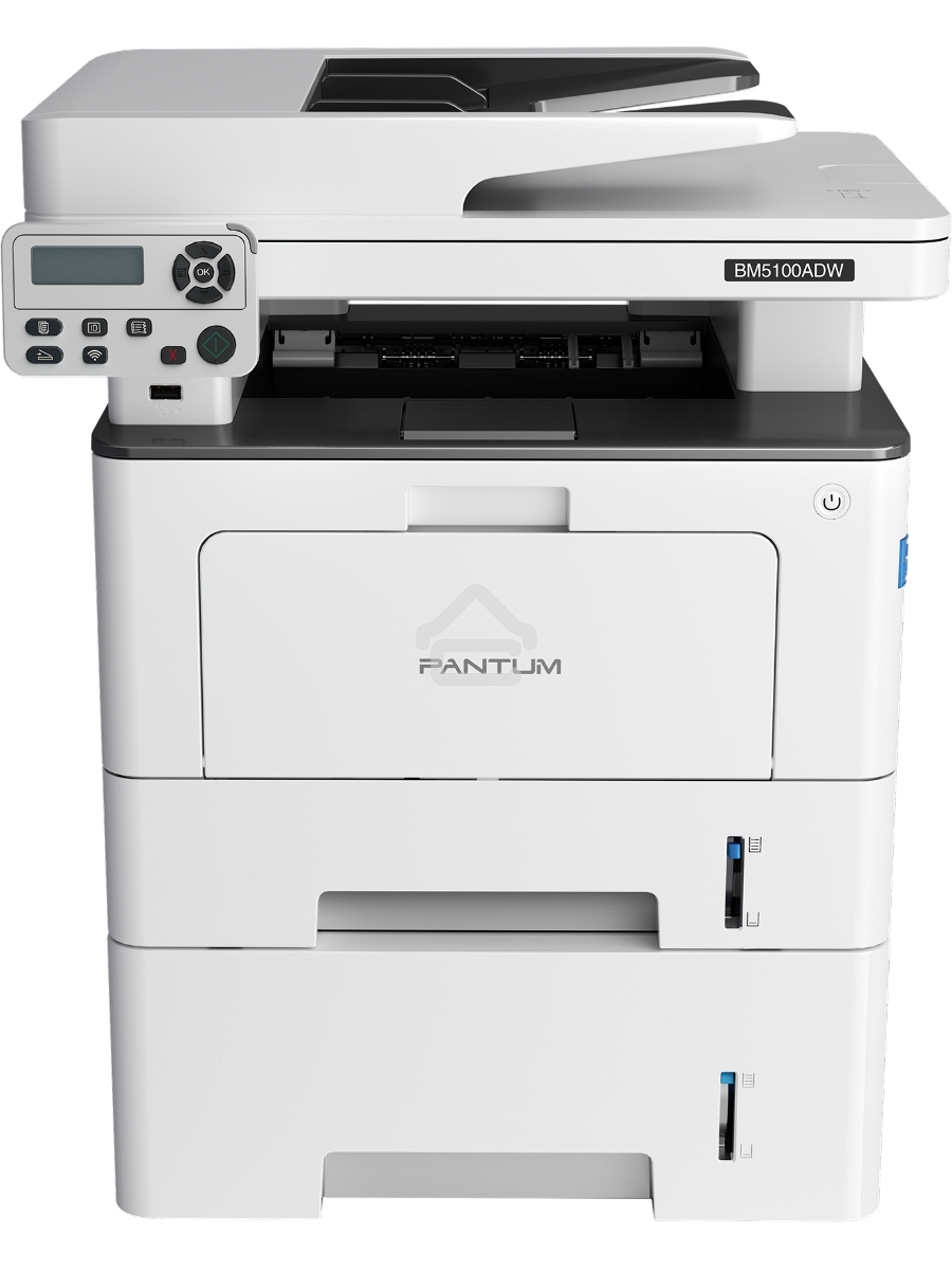 МФУ лазерный Pantum BM5100ADW, A4, ч/б, печ. до 40 стр/мин., скан. до 24 стр/мин., 1200x1200dpi, USB, RJ-45, Wi-Fi