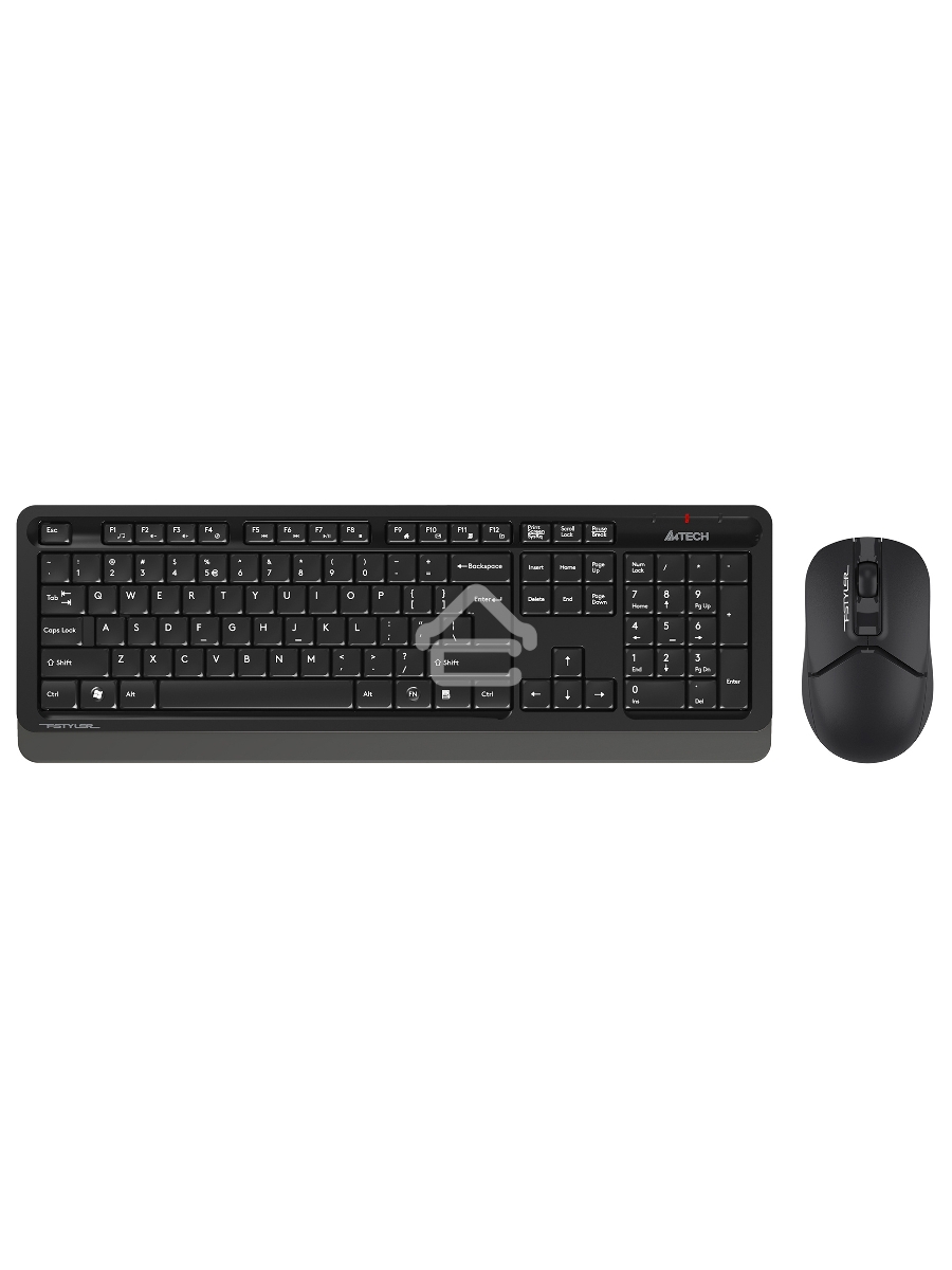 Клавиатура + мышь A4Tech Fstyler FG1012 клав:черный/серый мышь:черный USB беспроводная Multimedia