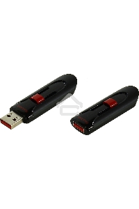 Флеш диск Sandisk 64Gb Cruzer Glide SDCZ60-064G-B35 USB2.0 черный/красный