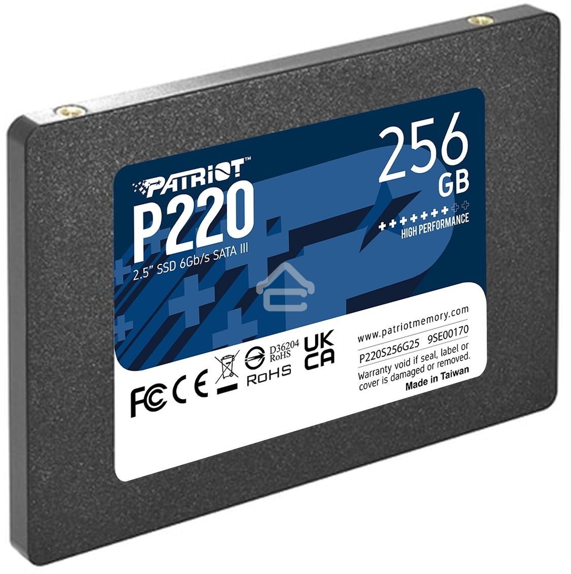 Накопитель SSD Patriot P220, 256Gb, SATA-III, 2.5