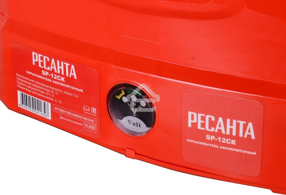 Опрыскиватель Ресанта SP-12СК аккум. ранц. 12л красный/черный (70/13/40)