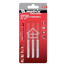Полотна для электролобзика Matrix по металлу, 3 шт. T118AF, 55 х 1,2мм, Bimetal