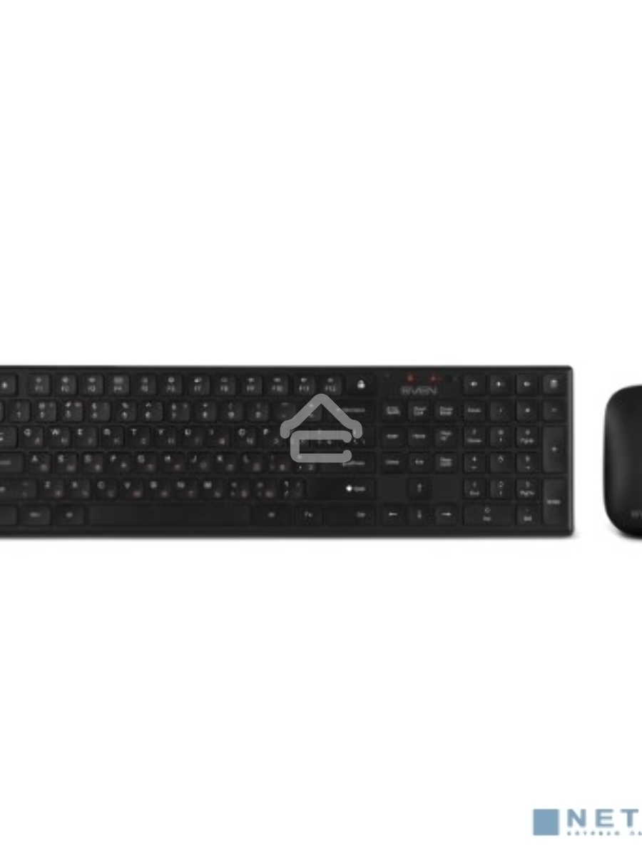 Беспроводной набор Sven ножничная клавиатура + мышь KB-C2550W чёрный (109 кл.,12Fn, 1000DPI, 2+1 кл.)
