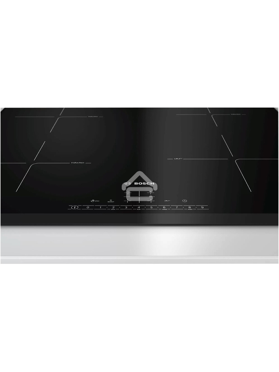 Индукционная варочная панель Bosch PIF651HC1E, 60 см, индукция, скошенные края, сенсорное управление, черный