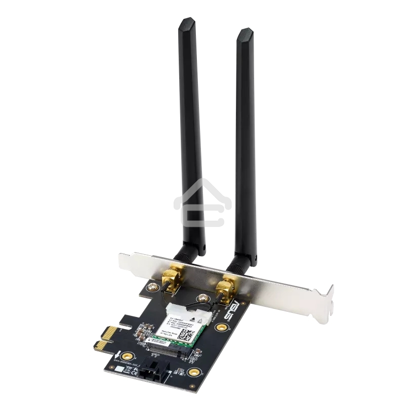 Сетевой адаптер ASUS PCE-AX1800 WIFI 802.11ax, 2402 + 574Mbpsб PCI-E Adapter, 2 антенны; 90IG07A0-MO0B00
