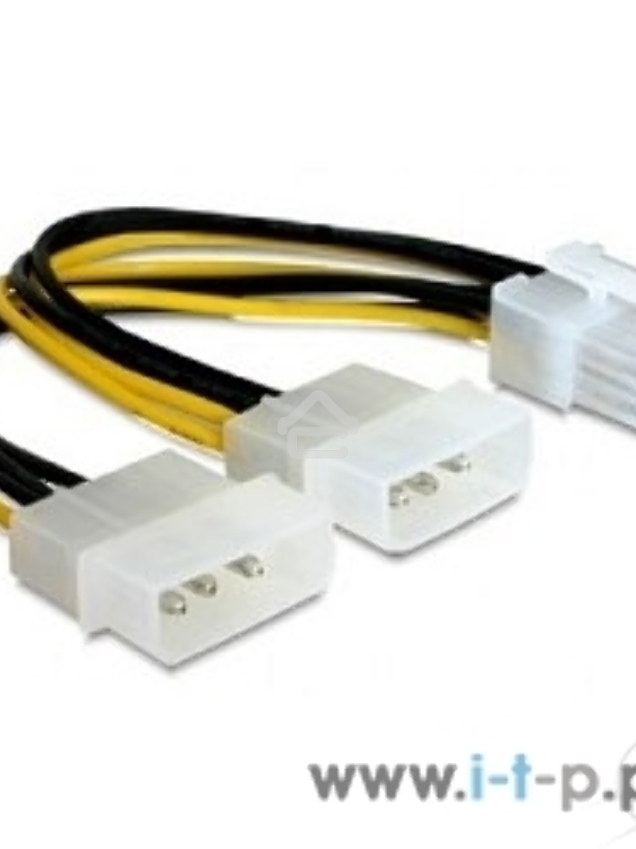 Разветвитель питания Gembird CC-PSU-81, 2хMolex->PCI-Express 8pin, для подключения в/к PCI-Е (8pin) к б/п ATX