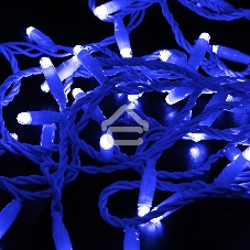 Гирлянда Neon-night Нить 10м, с эффектом мерцания, белый ПВХ, 24В, синий