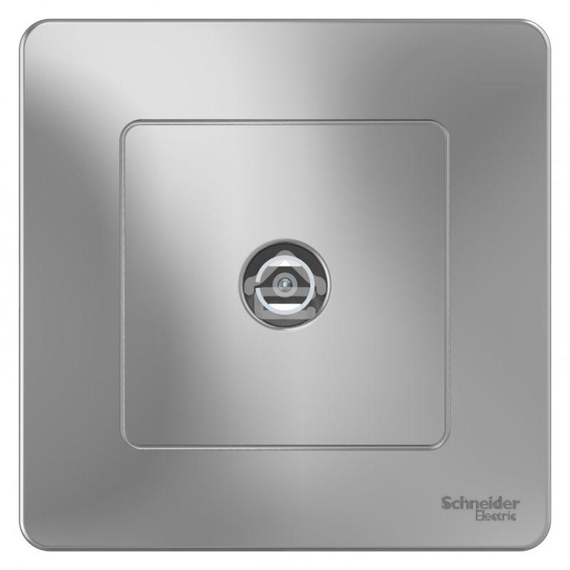 Розетка телевизионная TV 1-м СП Blanca алюм. SchE BLNTS000013