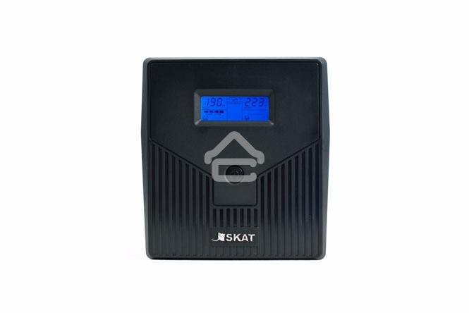 Источник бесперебойного питания SKAT-UPS 1000/600 ИБП 220В 600Вт 2 АКБ 7Ач внутр. меандр. стабилизация напряжения