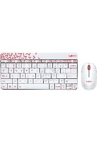 Клавиатура + мышь Logitech Wireless Combo MK 240 Nano White-red 920-008212