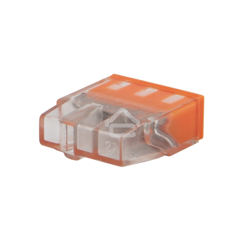 Экспресс-клемма с пастой Rexant СМК 2273-243, 3-проводная 0.5-2.5 мм², прозрачная (100 шт./уп.)