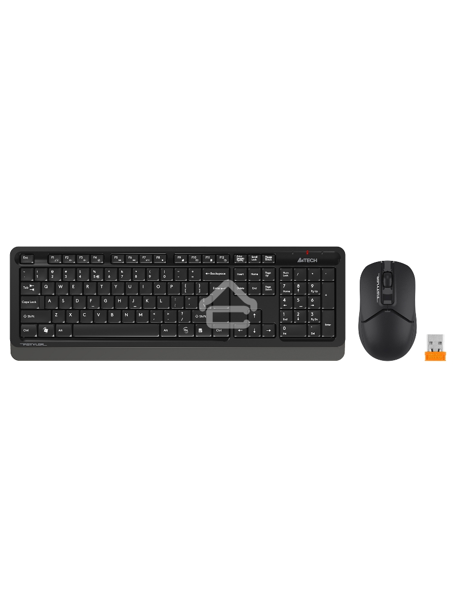 Клавиатура + мышь A4Tech Fstyler FG1012 клав:черный/серый мышь:черный USB беспроводная Multimedia