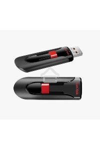 Флеш диск Sandisk 64Gb Cruzer Glide SDCZ60-064G-B35 USB2.0 черный/красный
