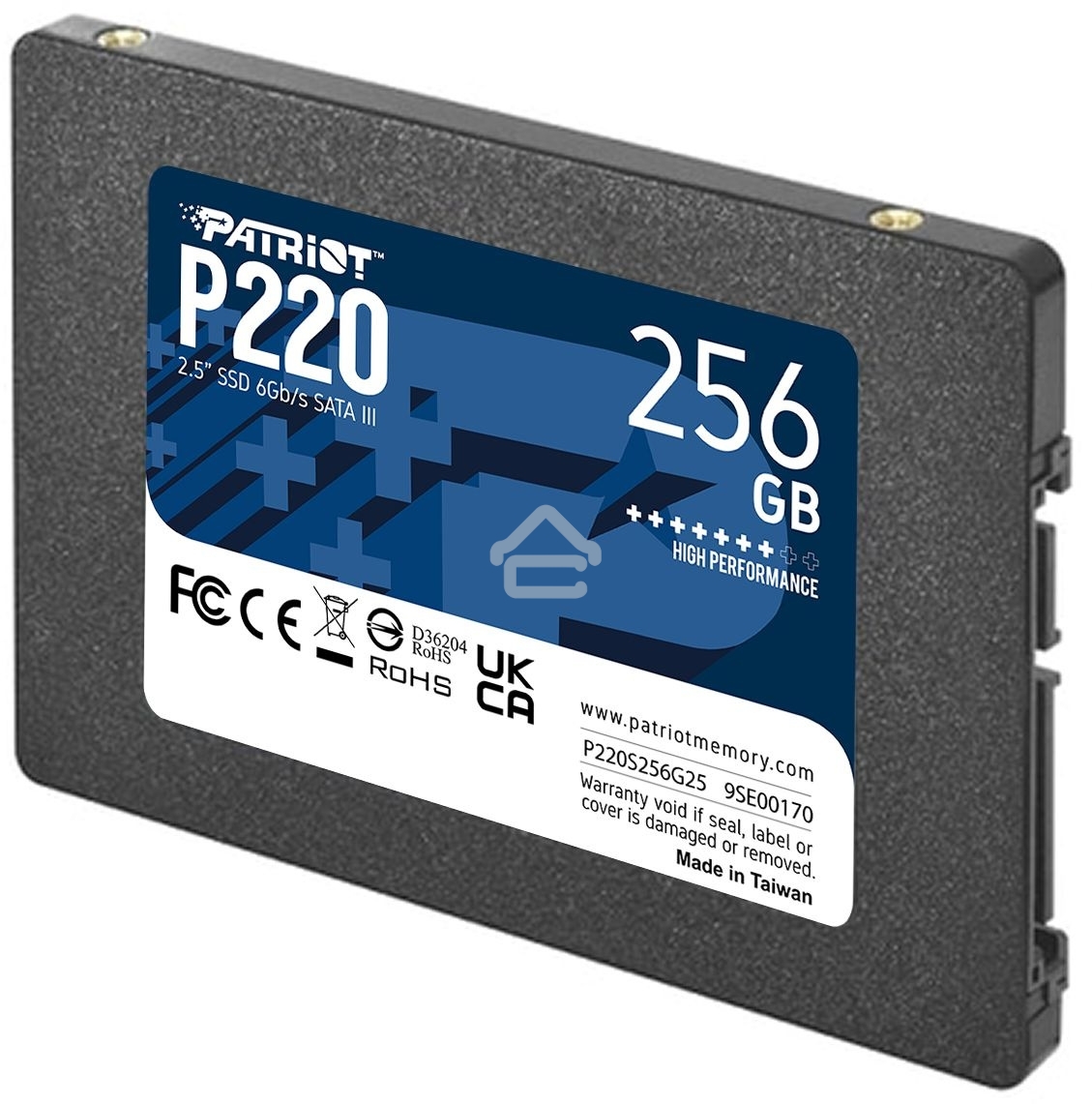Накопитель SSD Patriot P220, 256Gb, SATA-III, 2.5