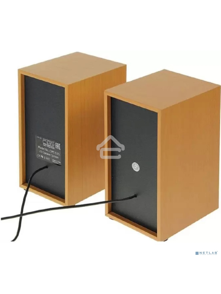 Колонки CBR CMS 635, Wooden, 3.0 W*2, USB 