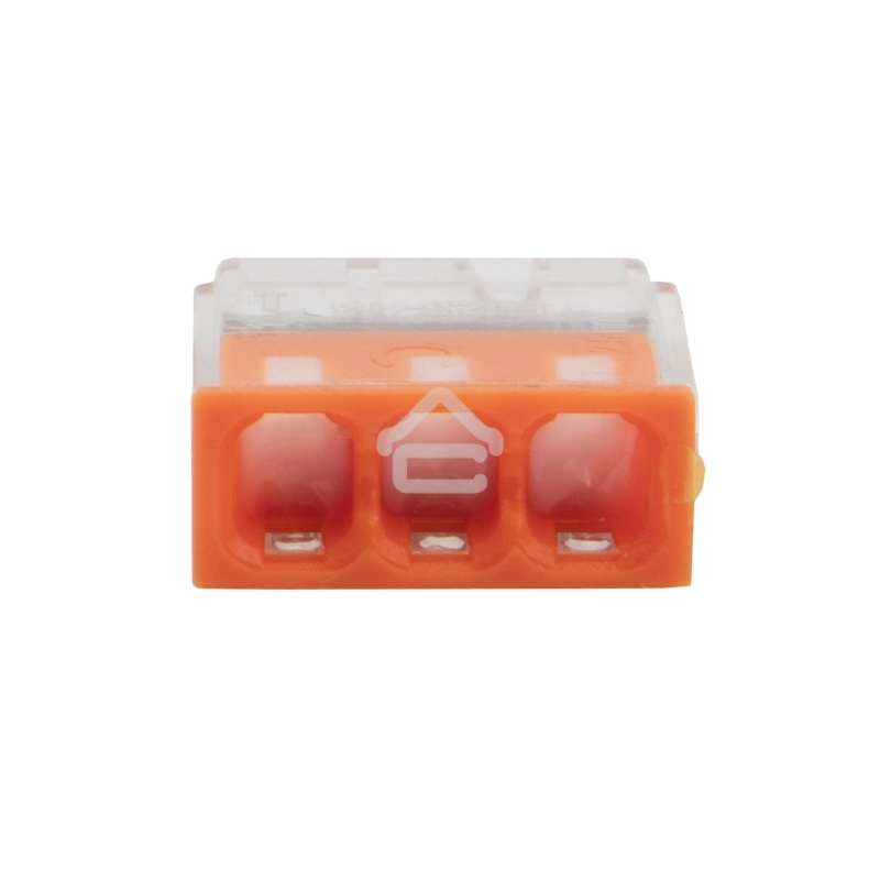 Экспресс-клемма с пастой Rexant СМК 2273-243, 3-проводная 0.5-2.5 мм², прозрачная (100 шт./уп.)