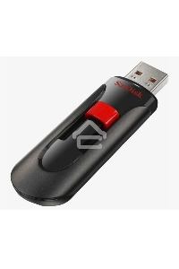 Флеш диск Sandisk 64Gb Cruzer Glide SDCZ60-064G-B35 USB2.0 черный/красный
