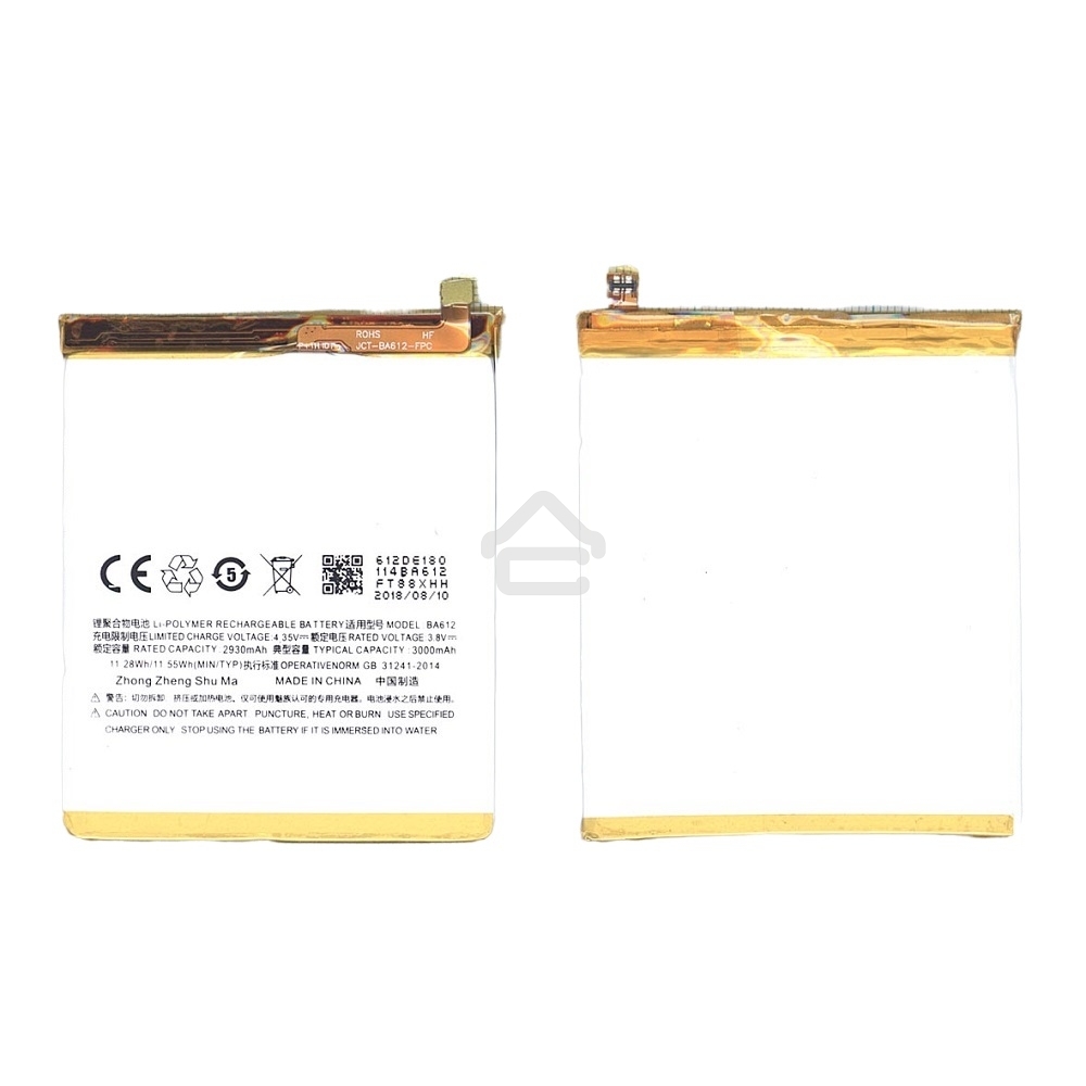 Аккумуляторная батарея BA612 для MeiZu M5s, M612M 3000mAh/11.55Wh 3,85V