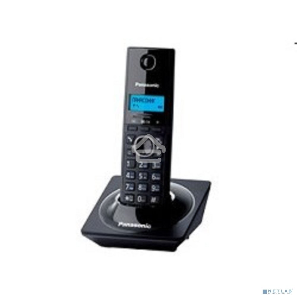 Телефон беспроводной (DECT) Panasonic KX-TG1711RUB (черный) АОН, Caller ID,12 мелодий звонка,подсветка дисплея,поиск трубки