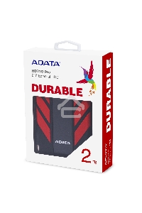 Внешний жесткий диск 2Tb Adata HD710P AHD710P-2TU31-CRD черный/красный (2.5
