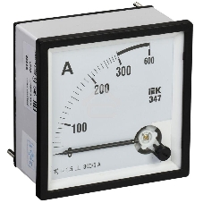 Амперметр Э47 72х72мм 300/5А кл. точн. 1.5 ИЭК IPA10-6-0300-E