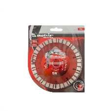 Диск алмазный Matrix отрезной Турбо-сегментный, 125 x 22,2 мм, сухая резка Professional