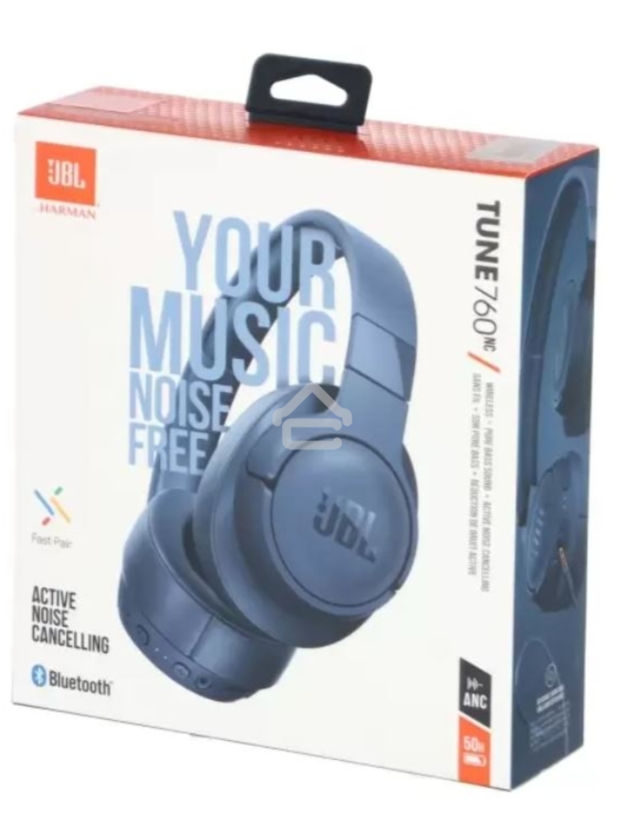 Наушники-гарнитура (накладные) JBL Tune 760NC синий