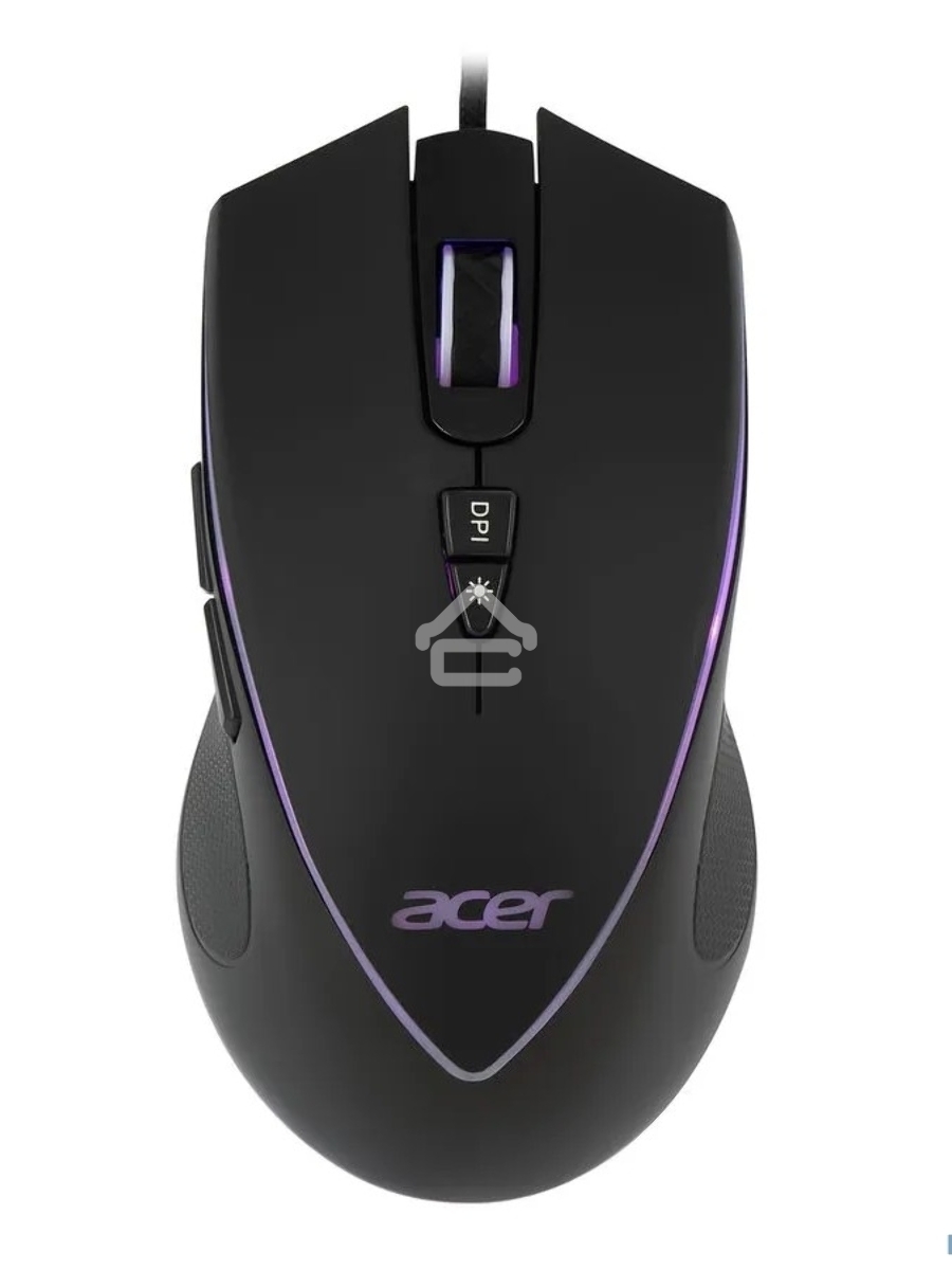 Мышь проводная Acer OMW131 черный, 6400 dpi, USB, кнопки - 7