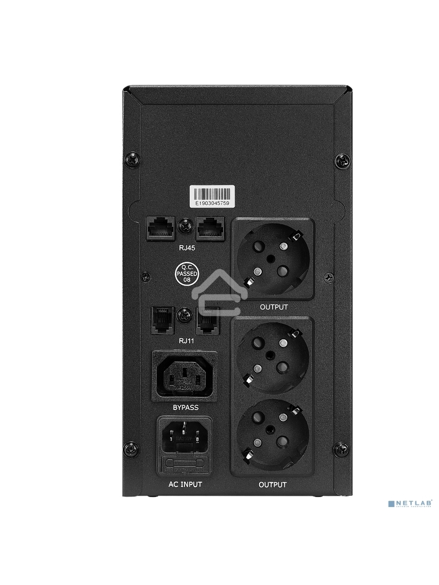Источник бесперебойного питания CROWN ИБП CMU-SP800EURO {800VA, металл,1x12V/9AH, розетки 3*EURO+1*IEC bybas} CM000001492