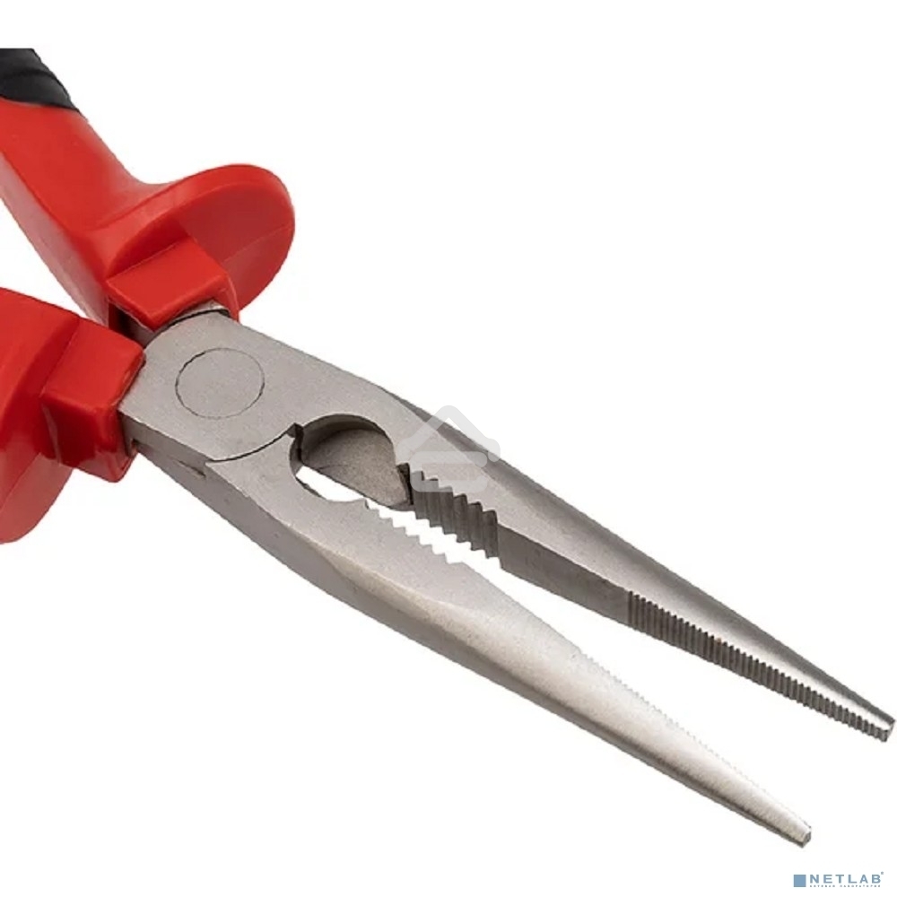 Тонкогубцы Rexant 200 мм никелированные, двухкомпонентные рукоятки